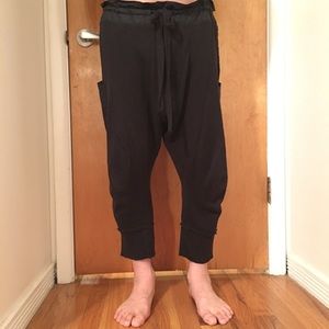 Barbara I Gongini black 3/4 length pants
